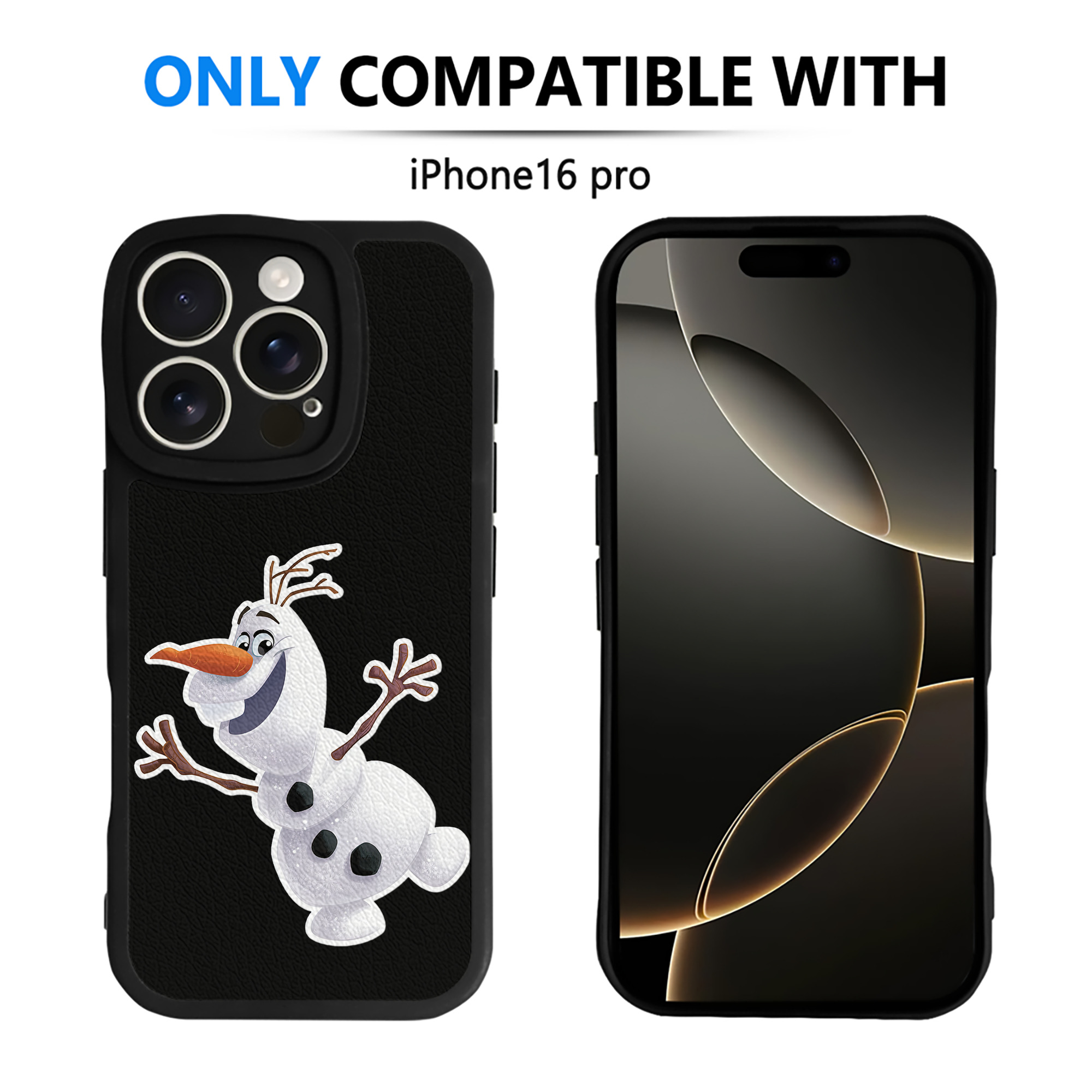 （画像用） アナと雪の女王 アンナ エルサ Frozen Anna Elsa 【iPhone 16シリーズ対応】シリコンスマホケース（レザー調） 材質：シリコン